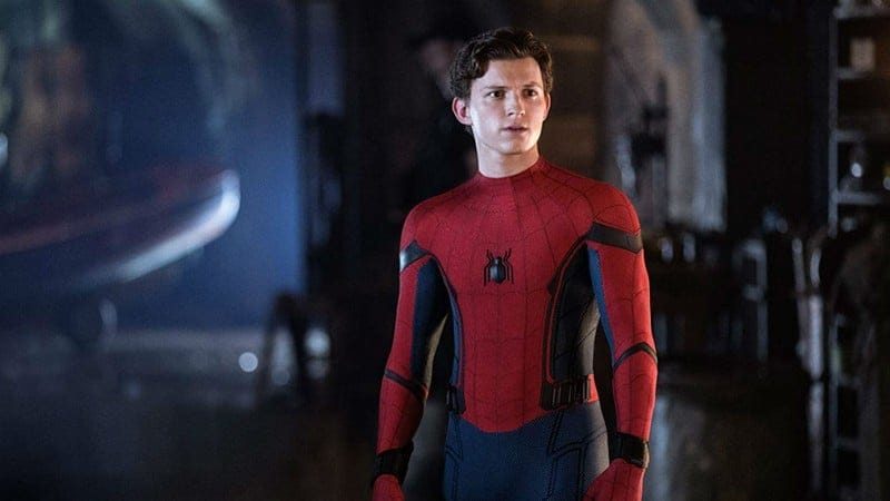 Tom Holland como 'Homem-Aranha'.