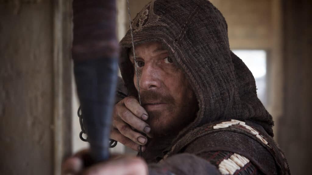 O protagonista de 'Assassin's Creed' em cena.