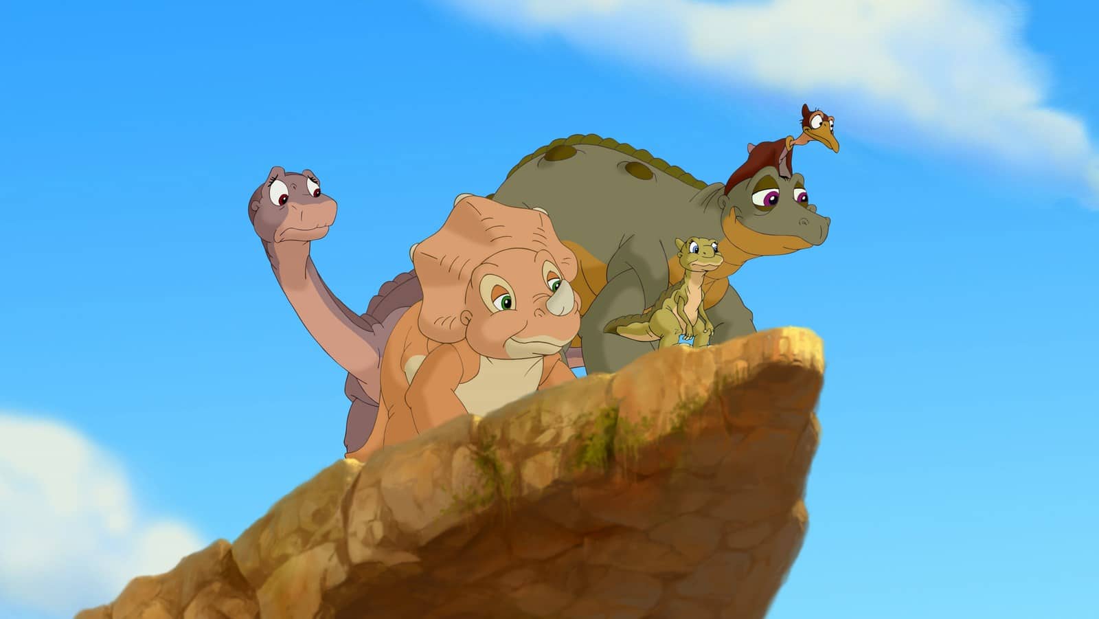 Um personagem de desenho animado do filme o bom dinossauro