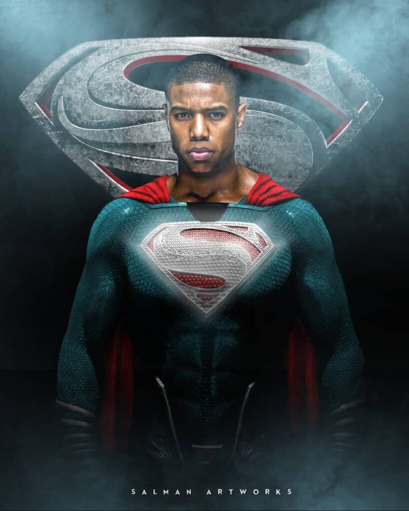 Michael B. Jordan como Superman negro.