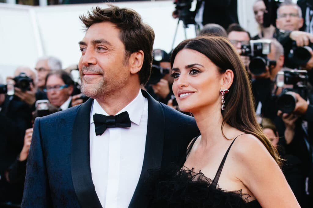 Javier e Penélope em Cannes.